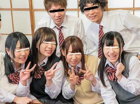 【JKハーレム乱交】「みんなで気持ちよくなろう♡」美乳華奢で可愛いJKたちが、乱交ハーレムエッチで本性むき出し！美乳を揺らして、大胆に乱れる姿がエロすぎる、JKたちの乱交がヤバい！