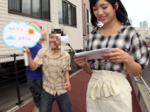 【お天気お姉さんの淫乱夜】『ちょっと恥ずかしいです♡』巨乳清楚なお天気お姉さんのド淫乱エッチで大胆に！清楚な見た目と裏腹に、巨乳を揺らしながらエロの限界突破する、危険な夜！