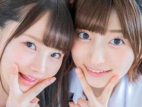 【JKの誘惑乱交】「沢山しちゃうからぁ♡」美乳スレンダーな可愛いjkが松本いちか×中城葵風に大胆に！誘惑乱交エッチで本気モードの危険なプレイ♡