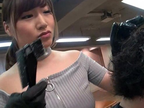 【デカパイ美容師の誘惑エッチ】「カットだけじゃ物足りない？♡」エロすぎボディでお客さんをメロメロに！