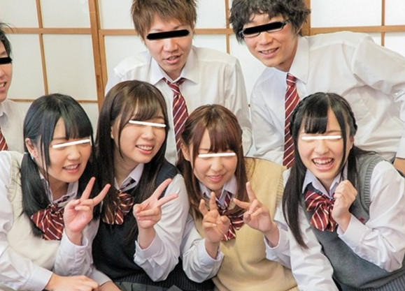 【女の子の禁断乱交】「なにするのぉ…でも気持ちいい…」美乳可愛らしい女の子を無理やり犯すSEX！背徳感と快楽に溺れる絶頂体験♡